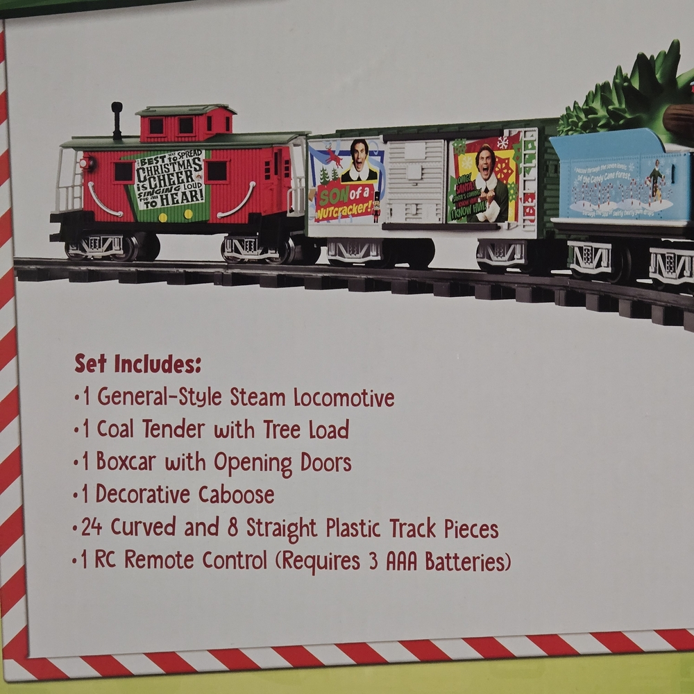 Festive Red Holiday Train Set